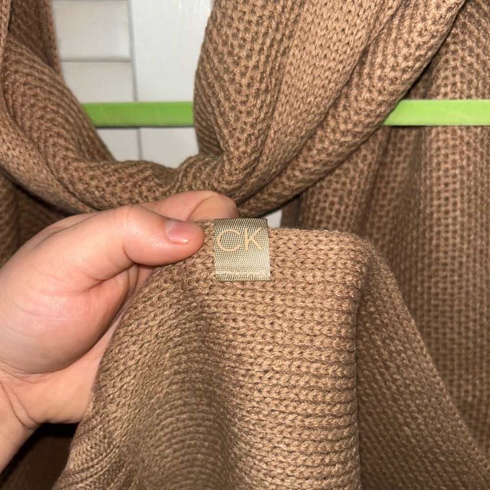 Calvin Klein Camel Brown Knit Women's Sweater Top
